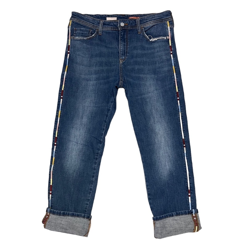Anthropologie Pilcro And The Letterpress Slim Boyfriend Crop Jeans Size 30 - Picture 6 of 15